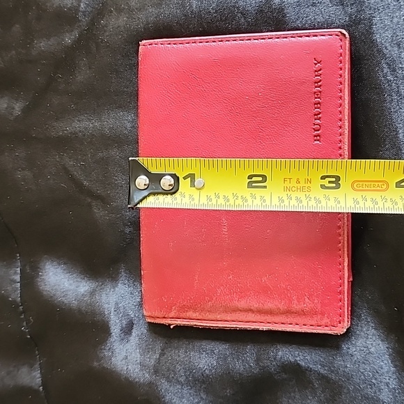 Burberry Leather Card Wallet Red - Picture 11 of 13